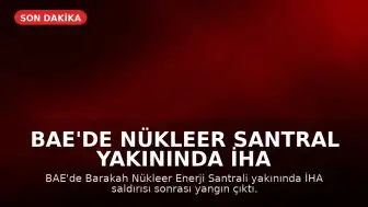 BAE'de Nükleer Santral Yakınında İHA Saldırısı Sonrası Yangın