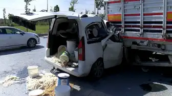 Başakşehir'de Kaza Yapan Sürücünün Tutanak Tutarken Arkadan Çarpması Sonucu Sıkışması
