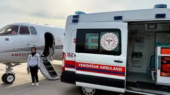 Bilge bebek, ambulans uçakla Ankara'ya sevk edildi