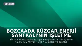 Bozcaada Rüzgar Enerji Santrali'nin İşletme Hakkı 735 Milyon Liraya Özelleştirildi