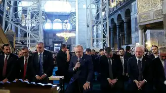Cumhurbaşkanı Erdoğan, Ayasofya'da Cuma Namazı Kıldı