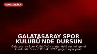 Galatasaray Spor Kulübü'nde Dursun Özbek Yeniden Başkanlığa Seçildi