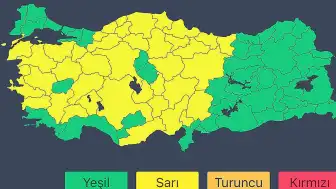 İçişleri Bakanlığı'ndan 14 Mayıs'ta Kuvvetli Yağış Uyarısı