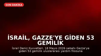 İsrail, Gazze'ye Giden 53 Gemilik Yardım Konvoyuna Müdahale Etti