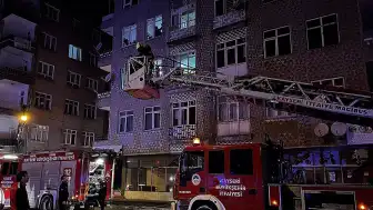 Kayseri'de 4 Katlı Binanın Bodrumunda Yangın Çıktı, İtfaiye Söndürdü