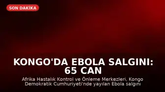 Kongo'da Ebola Salgını: 65 Can Kaybı Bildirildi