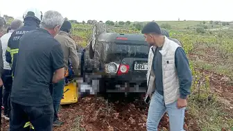 Mardin'de Takla Atan Otomobilde 1 Kişi Hayatını Kaybetti, 2 Kişi Yaralandı