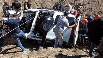 Muş'ta Çaya Düşen Otomobildeki Sürücü Yaralandı