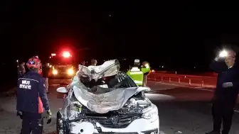 Muş'ta Trafik Kazası: Yola Çıkan Ata Çarpan Otomobildeki 4 Kişi Yaralandı