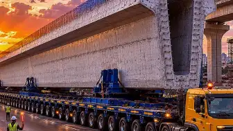 Nagpur Metrosu'nda 120 Tonluk Beton Kirişlerin Taşınmasıyla Ulaşıma Devrim