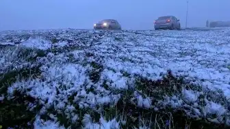 Tokat'ta Mayıs Ayında Kar Sürprizi: Osmanlı Yaylası Beyaza Büründü