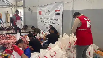 Türk Kızılay, Irak'taki İhtiyaç Sahiplerine Kurban Eti Dağıtıyor
