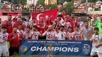 Türkiye, U23 Dünya İşitme Engelliler Futbol Şampiyonası'nda Şampiyon Oldu