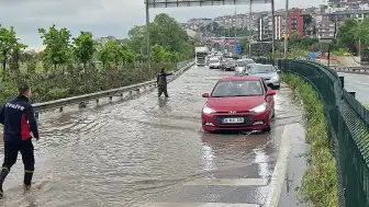 Zonguldak-Alaplı Çevre Yolu Su Altında Kaldı, Ulaşım Aksadı