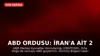ABD Ordusu: İran'a Ait 2 SİHA Düşürüldü
