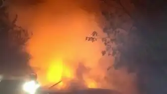 Bursa'da Tarlada Bulunan Baraka Alevlere Teslim Oldu