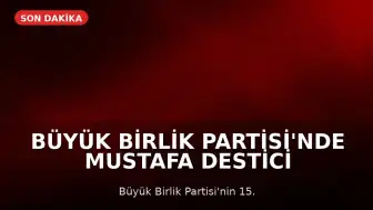 Büyük Birlik Partisi'nde Mustafa Destici Genel Başkanlığa Yeniden Seçildi