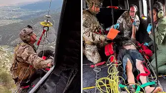 Çorum'da Sarp Arazide Yaralanan Vatandaş Helikopterle Kurtarıldı