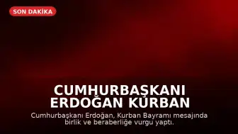 Cumhurbaşkanı Erdoğan Kurban Bayramı Mesajı Verdi, Ulaşım Yatırımlarını ve İstanbul'un Fethi'ni Anlattı