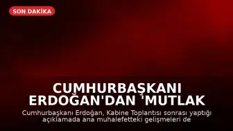 Cumhurbaşkanı Erdoğan'dan 'mutlak butlan' kararı sonrası ilk açıklama