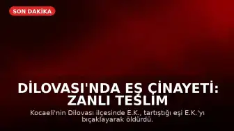 Dilovası'nda Eş Cinayeti: Zanlı Teslim Oldu