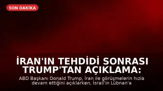 İran'ın Tehdidi Sonrası Trump'tan Açıklama: İsrail Lübnan'a Asker Göndermeyecek
