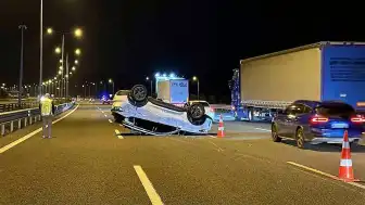 Kuzey Marmara Otoyolu'nda Trafik Kazası: Hamile Kadın Hastaneye Kaldırıldı