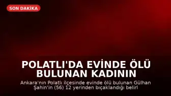 Polatlı'da Evinde Ölü Bulunan Kadının 12 Yerinden Bıçaklandığı Ortaya Çıktı