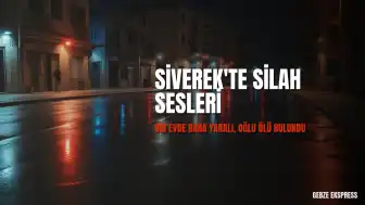 Şanlıurfa Siverek'te Silahlı Olay: Bir Kişi Ölü, Bir Kişi Yaralı
