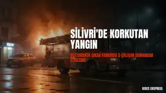 Silivri'de Restoran Yangını: 5 Çalışan Dumandan Etkilendi