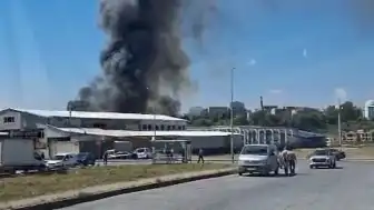 Arnavutköy Bolluca'da Fabrika Yangını