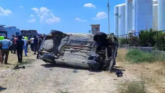 Gaziantep-Nizip Karayolu'nda Otomobil Takla Attı: 9 Yaralı