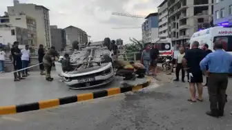 İskenderun'da otomobilin takla atması sonucu 2 kişi yaşamını yitirdi