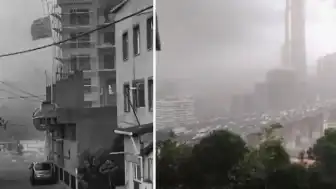 İstanbul'da Şiddetli Fırtına: Ağaçlar Devrildi, Çatılar Uçtu