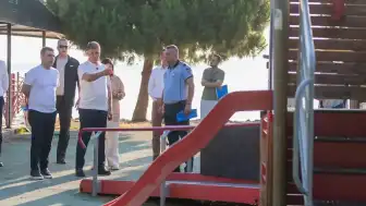 İzmir Büyükşehir Belediye Başkanı Dr. Cemil Tugay İnciraltı Kent Ormanı'ndaki Çalışmaları İnceledi