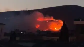 İzmir Çiğli'de Otluk Alanda Yangın Çıktı