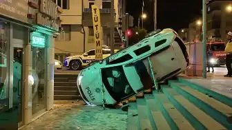 Kayseri'de Polis Aracının Karıştığı Kazada 3 Kişi Yaralandı