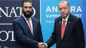 NATO Zirvesi Kapsamında Cumhurbaşkanı Erdoğan, Suriye Cumhurbaşkanı Ahmed Şara'yı Kabul Etti