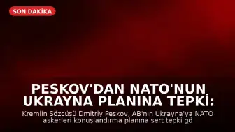 Peskov'dan NATO'nun Ukrayna Planına Tepki: 'İzin Veremeyiz'