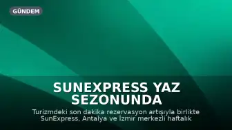 SunExpress Yaz Sezonunda Operasyonel Kapasitesini Artırıyor