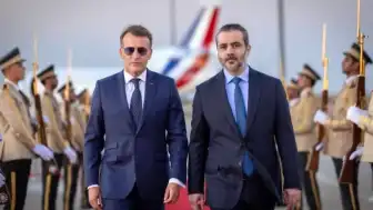 Suriye Ziyareti Kapsamında Fransa Cumhurbaşkanı Macron Şam'a Geldi