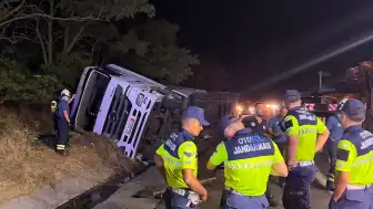 Tekirdağ Çorlu'da TIR Devrildi: 1 Ölü