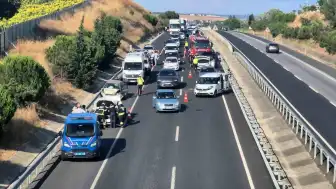 Tekirdağ-İstanbul Kara Yolunda 7 Aracın Karıştığı Zincirleme Kaza: 1 Yaralı