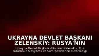 Ukrayna Devlet Başkanı Zelenskiy: Rusya'nın hava saldırılarında 6 kişi hayatını kaybetti