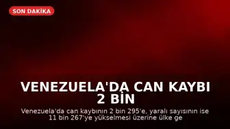 Venezuela'da Can Kaybı 2 Bin 295'e Ulaştı: 7 Günlük Ulusal Yas İlan Edildi