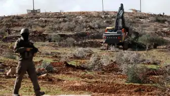 İşgalci İsrail, Batı Şeria'da 2.224 Dönüm Filistin Toprağına El Koydu