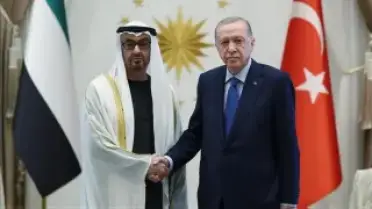 Cumhurbaşkanı Erdoğan BAE Devlet Başkanı Al Nahyan ile Görüştü