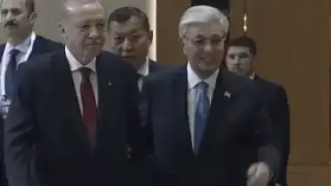 Başkan Erdoğan Kazakistan'da Resmi Törenle Karşılandı
