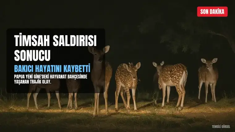 Papua Yeni Gine'de Hayvanat Bahçesinde Timsah Saldırısı: B. Canlı Yayında Hayatını Kaybetti