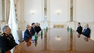 Azerbaycan Cumhurbaşkanı Aliyev, İçişleri Bakanı Çiftçi'yi kabul etti